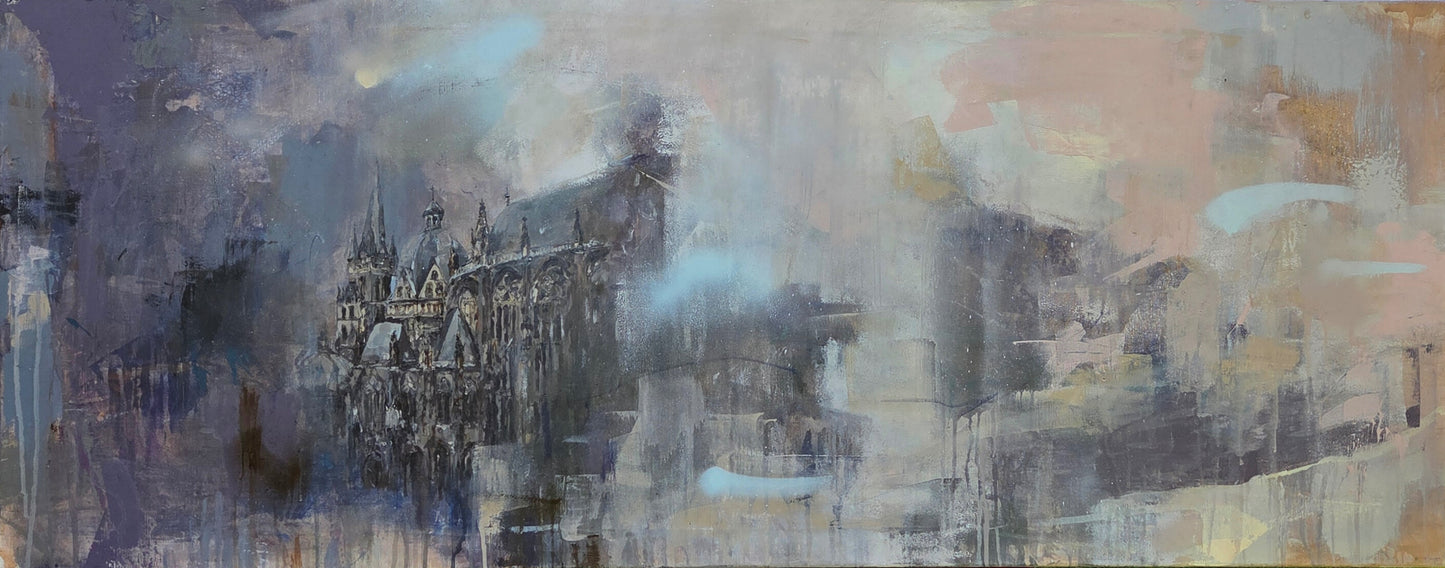 Aachener Dom im Nebel